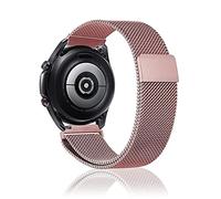Niboow 22mm Correa Para Samsung Galaxy Watch 3 45mm/Gear S3 Frontier/S3 Classic/Gear S/Galaxy Watch 46mm, Acero Inoxidabl Metal Para Xiaomi Watch 2 Pro/Watch S1/Watch S1 Active/Mi Watch-Rosado