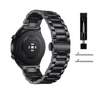 Niboow 22mm Correa para Xiaomi Watch 2 Pro/Watch S1/Watch S1 Active/Mi Watch/Amazfit GTR 4/GTR 3/GTR 3 Pro, Correa de acero inoxidable de metal para Huawei Watch 4/Watch 4 Pro/GT 3 Pro 46mm - Negro