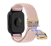 Niboow 22mm Trenzada Correa para Xiaomi Watch S5 46mm/S4 47mm/S3/S1 Pro/S1 Active/S1, Magnética Respirable Elástica Nylon Correas para Xiaomi Watch 5/Xiaomi Redmi Watch 5 Active/Watch 5 Lite - Rosa