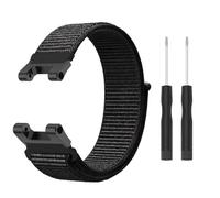 Niboow Correa Compatible con Amazfit T-Rex/T-Rex Pro, Hombres Mujeres Respirable Nylon Ajustable Deportiva Repuesto Correa Compatible con Amazfit T-Rex/T-Rex Pro - Negro