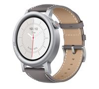 Niboow Correa para CMF by Nothing Watch 3 Pro, [con Hebilla de Acero Inoxidable Cuero] Hombres Mujeres Correas de Repuesto de Cuero para CMF by Nothing Watch 3 Pro - Ceniza
