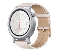 Niboow Correa para CMF by Nothing Watch 3 Pro, [con Hebilla de Acero Inoxidable Cuero] Hombres Mujeres Correas de Repuesto de Cuero para CMF by Nothing Watch 3 Pro - Blanco