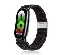 Niboow Correa para Xiaomi Smart Band 10/9 / 8, Hombres Mujeres Nylon Elástica Deportiva Trenzada Correa para Xiaomi Smart Band 10/9 / 8 - Estrella Negra