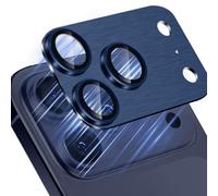 Niboow Protector de Lente de Cámara Compatible con iPhone 17 Pro Max, Anti Arañazos Protector Film, Aleación de Aluminio Cristal Templado Cámara Protectorpara iPhone 17 Pro Max -Azul