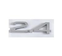 NIBOTT 3D ABS 2.4 3.6 4.2 Letras Logo Coche Tronco Emblema Insignia Calcomanía Apto for Audi A4 B7 TT Q5 Q7 A6 B5 B6 C6 C5 A8 S6 S5 S4 RS5 Accesorios (Color : 24 Chrome)