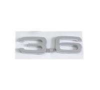 NIBOTT 3D ABS 2.4 3.6 4.2 Letras Logo Coche Tronco Emblema Insignia Calcomanía Apto for Audi A4 B7 TT Q5 Q7 A6 B5 B6 C6 C5 A8 S6 S5 S4 RS5 Accesorios (Color : 36 Chrome)