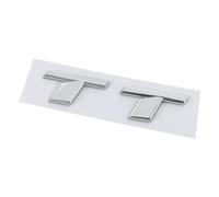 NIBOTT 3D ABS Cromo Negro TT Logo Letras Emblema de Maletero de Coche Insignia calcomanía Apta for Audi TT RS MK1 8N 8J MK3 8S MK2 TT Accesorios Adhesivos (Color : Chrome TT)
