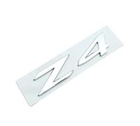 NIBOTT Adhesivo ABS 3D, Logotipo Negro Cromado Z4, Letras Emblema, Insignia for Maletero Trasero de Coche, calcomanía Apta Fit For BMW Z4 E85 E89 G29 Z4, Accesorios Adhesivos(Chrome Silver)