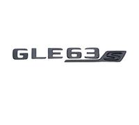 NIBOTT Calcomanía De Guardabarros De Coche ABS 3D, Color Negro, V8 BITURBO, Emblema De Maletero Trasero, Pegatina con Logotipo GLE63S, Insignia Apta For Mercedes AMG GLE 63 S W167 W166 C292 (Color :