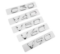 NIBOTT Coche ABS Letras del Maletero Trasero Palabra Logo Insignia Emblema calcomanías pegatinaFit For Volvo V40 V50 V60 V90 V70 V80 V30 C30 C40 C50 C70 C90(Chrome,C70)