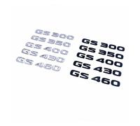 NIBOTT Coche ABS Maletero Trasero Palabras Letras Logo Insignia Emblema calcomanías Pegatina Apta Fit For Lexus GS GS200t GS250 GS300 GS350 GS400 GS450h GS450 GS460 (Color : Silver, Size : GS300)