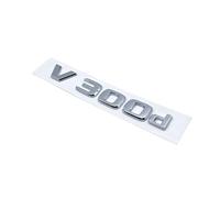 NIBOTT Emblema ABS de edición Nocturna V250d V300d con Letras 3D, Apto Fit For Mercedes Benz Clase V W447, Insignia de Coche, Placa con Nombre for Maletero, Pegatina con Logotipo (Color : Silver V300