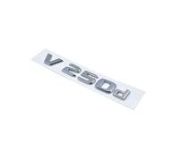 NIBOTT Emblema de edición Nocturna for Letras 3D V260L V220d V250d V300d Apto for Mercedes Benz V W447, Placa de identificación del Maletero, Logotipo Adhesivo(Silver V250d)