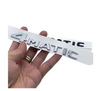 NIBOTT Emblema GLA250e 4Matic for Letras cromadas Negras y Fuente Plana en 3D for Mercedes Benz X156 X253, Adhesivo for Logotipo for el Maletero del Coche(4Matic-01,Silver)