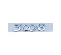 NIBOTT Etiqueta engomada de Las Letras del Coche del Cromo del ABS 3D Insignia del Emblema del Tronco Trasero Apto for Peugeot 2008 3008 4008 5008 Accesorios de Las Letras del Logotipo