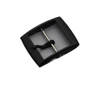 NIBOTT Hebillas de plástico de 16mm, 19mm y 20mm for cierre de reloj, hebilla de Pin for correa de reloj colorida, accesorios for relojes de mujer y hombre for banda de silicona(Schwarz,19mm)