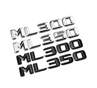 NIBOTT Insignia Adhesiva 3D ABS Negra for Maletero de Coche, Emblema ML 300 320 350 400 500, Logotipo Apto for Mercedes ML300 ML350 W166 W163 W164, Accesorios(ML 350 Black)