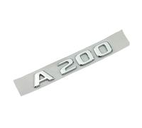 NIBOTT Insignia de Emblema de Maletero de Letras cromadas ABS 3D for Mercedes A35 AMG A45 A220 A260 A180 A200 W176 W177, Accesorios Adhesivos con Logotipo (Color : A 200, Size : 2017-2022)