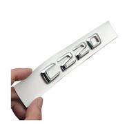 NIBOTT Insignia de Maletero de Coche con Letras del Logotipo 3D ABS Negro C 220 C200, Pegatina Apta for Mercedes Benz C220 W204 W205 C220, Accesorios Adhesivos con Emblema (Color : Chrome 14-16)