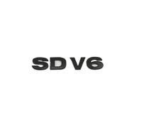 NIBOTT Insignia del Logotipo del Maletero del Coche SDV6 SDV8, calcomanías for Emblema, Pegatina Apta Fit For Land Rover Range Rover Sport Discovery 4, Accesorios de Defensa(SDV6 Gloss Black)