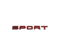 NIBOTT Letras ABS 3D Deportivas sobrealimentadas HSE Si4 SDV6 SDV8, Emblema for Maletero de Coche, Pegatinas aptas for Range Rover, autobiografía Discovery (Color : Black Red, Size : Sport)