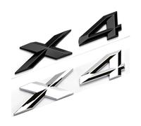 NIBOTT Letras Cromadas Negras ABS 3D For Pegatinas De Coche Aptas For BMW X4 F26 G02 2015 2016 2019 2020 2021 2022 Emblema del Maletero Accesorios De Insignia (Color : Chrome Silver)