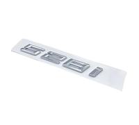 NIBOTT Letras De Números De Fuente 520i 523i 525i 530i 535i 540i Emblema ABS Apto Fit For BMW 5 GT Series E39 E60 E61 F10 F11 Pegatina con Logotipo For Maletero De Coche (Color : Silver 528i)