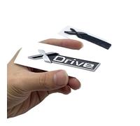 NIBOTT Letras De Números De Fuente 520i 523i 525i 530i 535i 540i Emblema ABS Apto Fit For BMW 5 GT Series E39 E60 E61 F10 F11 Pegatina con Logotipo For Maletero De Coche (Color : Silver XDrive)