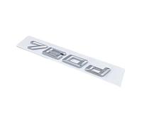NIBOTT Letras De Números De Fuente 730d 740d 745d 750d 760d Emblema Superior ABS Apto For BMW Serie 7 Placa con Nombre For Maletero Pegatina con Logotipo Negro Cromado (Color : Silver 760d)