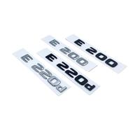 NIBOTT Letras Plateadas Negras E200 E260 E300 E400 E220d E350e E300de 4Matic ABS Emblema Apto for Mercedes Benz W213 Pegatina con Logotipo for Maletero de Coche (Color : Silver, Size : E260)