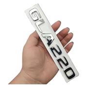 NIBOTT Logotipo 3D ABS GLA 220, Insignia Emblema GLA220, Pegatina de Letras for Maletero de Coche, Compatible con Mercedes GLA220 X156 H247 2014 2016 2017 2018, Accesorios (Color : Chrome 17-23)