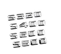 NIBOTT Logotipo Cromado ABS 3D S320 S350 S400 S450 S500 S550 S580 S600, Letras Emblema, Insignia for Maletero de Coche, Accesorios for Mercedes S W222 W223 (Color : Chrome 14-16, Size : S320)