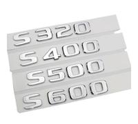 NIBOTT Logotipo Cromado ABS 3D S320 S350 S400 S450 S500 S550 S580 S600, Letras Emblema, Insignia for Maletero de Coche, Accesorios for Mercedes S W222 W223 (Color : Chrome 17-22, Size : S500)