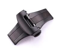 NIBOTT Moda Black Golden Reloj de hebilla Accesorios de hebilla 22 mm 20 mm Fit for Panerai Botón de doble botón de acero inoxidable Cierre de mariposa(Black 22mm no logo)