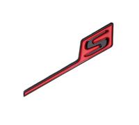 NIBOTT Pegatinas con Logotipo 3D ABS for Maletero de Coche, Insignias aptas for Mercedes S, Emblema AMG A45 W176 CLA45 C117 C63 W205 E63 W212 GLA45 X156 GLC GLE 63 (Color : Red Black)