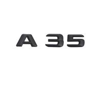 NIBOTT Plástico Negro Brillante ABS A 45 A45 A35 A 35 Pegatina Emblema de la Insignia Trasera del Maletero for W176 AMG Clase A (Color : A35)