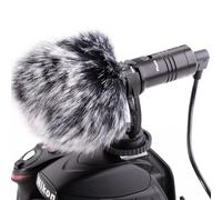 Nicama SGM8S 3.5 mm Micrófono de Condensador Cardioide con Parabrisas para Cámara Canon EOS Nikon Sony