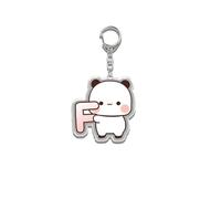 nicamaikoo-shop Bubu Dudu llaveros lindo Kawaii Panda de dibujos animados acrílico llavero