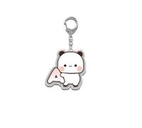 nicamaikoo-shop Bubu Dudu llaveros lindo Kawaii Panda de dibujos animados acrílico llavero