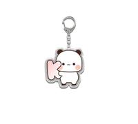 nicamaikoo-shop Bubu Dudu llaveros lindo Kawaii Panda de dibujos animados acrílico llavero