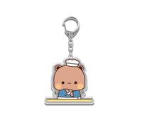 nicamaikoo-shop Dibujos animados BUBU DUDU lindo oso llavero estudiante mochila encanto decoración regalo