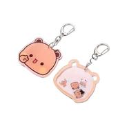 nicamaikoo-shop Llaveros Bubu Dudu kawaii Osos Dibujos animados Llaveros Panda para Mujeres Mochilas Llaves del coche Regalos para parejas
