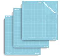 Nicapa Alfombrilla de corte para Cricut Explore One/Air/Air 2/Maker [Lightgrip,12x12 pulgadas, paquete de 3]