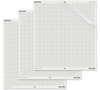 NICAPA Alfombrilla de corte para Silhouette Cameo 4 Plus/Pro, 14 x 15 pulgadas, paquete de 3 alfombrillas de corte adhesivas y adhesivas, antideslizantes, flexibles, cuadradas, cuadriculadas, color