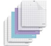 NICAPA Esterilla de corte de 30 cm x 30 cm para Silhouette Cameo 5/4/3/2/1, [6 unidades] mango variado, accesorios de repuesto, adhesivos, antideslizantes, flexibles y rasterizados para tarjetas