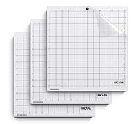 NICAPA - Juego de 3 alfombrillas de corte para Silhouette Cameo 4/3/2/1 (mango estándar, 30,5 x 30,5 cm), antideslizante y flexible, de vinilo para costura artesanal.