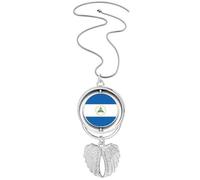 Nicaragua - Collar giratorio con diseño de bandera nacional del norte de amecountry