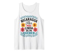 Nicaragua Flor Más Linda De Mi Querer Floral Camiseta sin Mangas