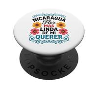Nicaragua Flor Más Linda De Mi Querer Floral PopSockets PopGrip Adhesivo
