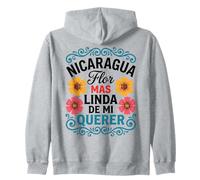 Nicaragua Flor Más Linda De Mi Querer Floral Sudadera con Capucha